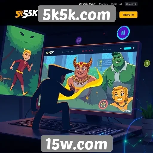 Experiência de usuário no site de jogos 5k5k